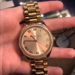 Rose gold Michael Kors watch